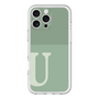 Slim Protection Premium Case［ オリジナル - initial two tone - U green ］