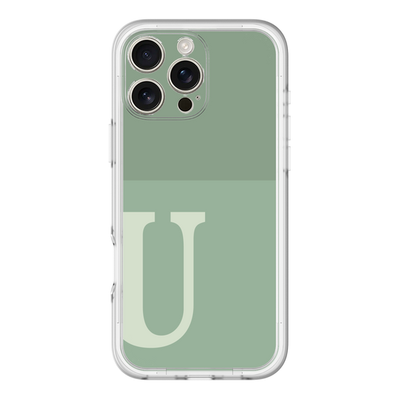 Slim Protection Premium Case［ オリジナル - initial two tone - U green ］