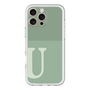 Slim Protection Premium Case［ オリジナル - initial two tone - U green ］