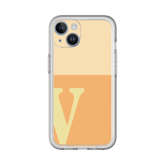 Slim Protection Premium Case［ オリジナル - initial two tone - V orange ］