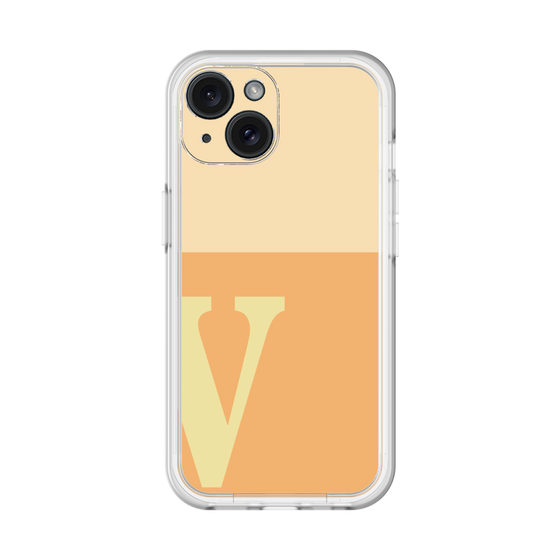 Slim Protection Premium Case［ オリジナル - initial two tone - V orange ］