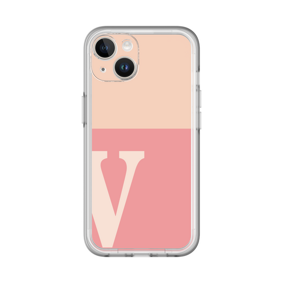 Slim Protection Premium Case［ オリジナル - initial two tone - V pink ］