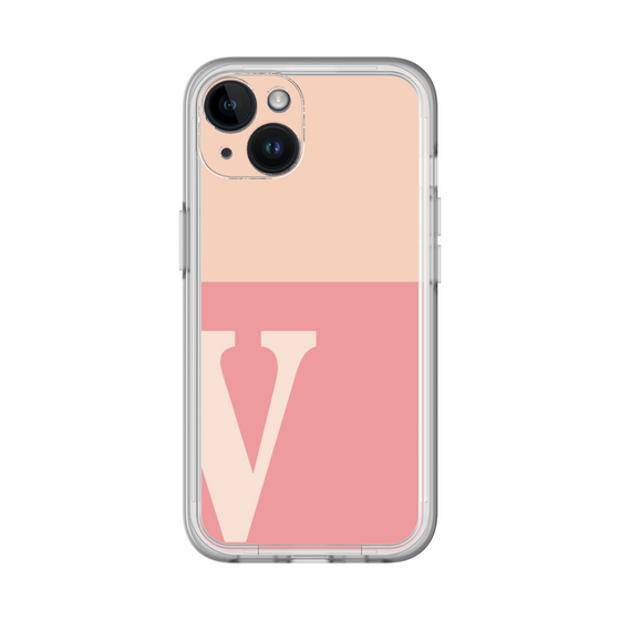 Slim Protection Premium Case［ オリジナル - initial two tone - V pink ］