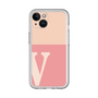 Slim Protection Premium Case［ オリジナル - initial two tone - V pink ］