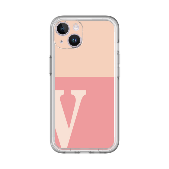 Slim Protection Premium Case［ オリジナル - initial two tone - V pink ］