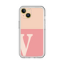 Slim Protection Premium Case［ オリジナル - initial two tone - V pink ］