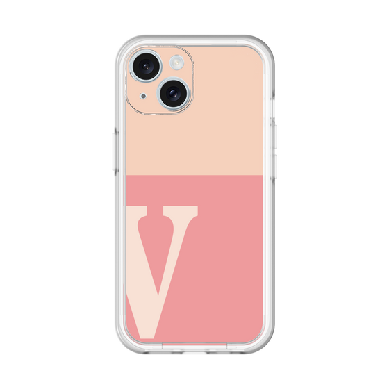 Slim Protection Premium Case［ オリジナル - initial two tone - V pink ］