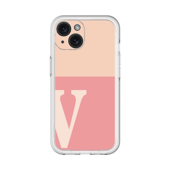 Slim Protection Premium Case［ オリジナル - initial two tone - V pink ］