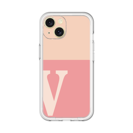 Slim Protection Premium Case［ オリジナル - initial two tone - V pink ］