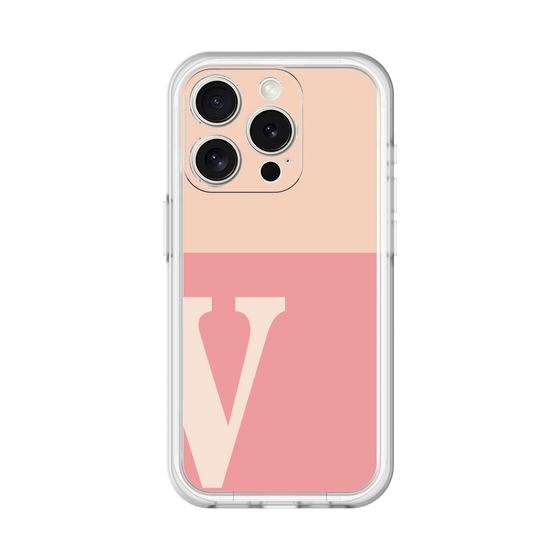 Slim Protection Premium Case［ オリジナル - initial two tone - V pink ］