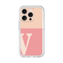 Slim Protection Premium Case［ オリジナル - initial two tone - V pink ］