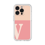 Slim Protection Premium Case［ オリジナル - initial two tone - V pink ］