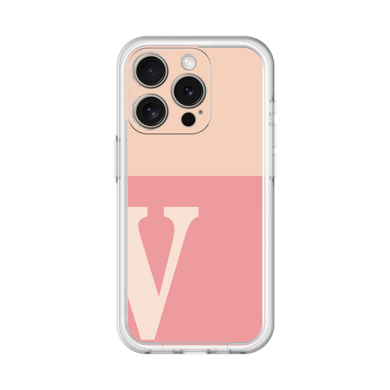 Slim Protection Premium Case［ オリジナル - initial two tone - V pink ］