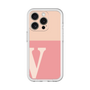 Slim Protection Premium Case［ オリジナル - initial two tone - V pink ］