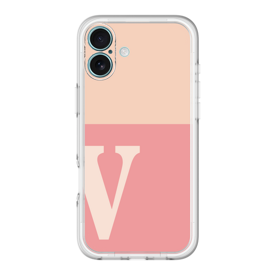 Slim Protection Premium Case［ オリジナル - initial two tone - V pink ］