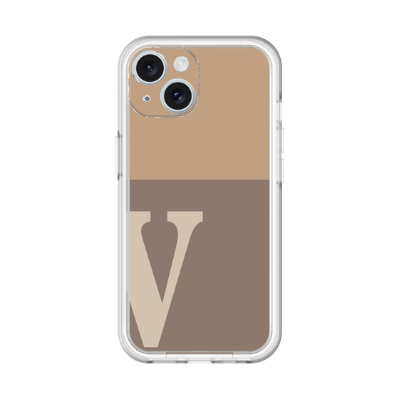 Slim Protection Premium Case［ オリジナル - initial two tone - V brown ］