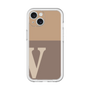Slim Protection Premium Case［ オリジナル - initial two tone - V brown ］