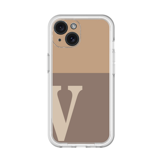 Slim Protection Premium Case［ オリジナル - initial two tone - V brown ］