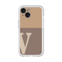 Slim Protection Premium Case［ オリジナル - initial two tone - V brown ］
