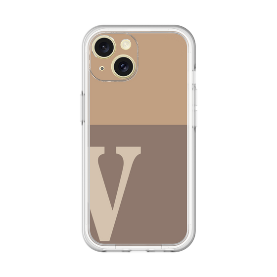 Slim Protection Premium Case［ オリジナル - initial two tone - V brown ］