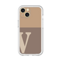 Slim Protection Premium Case［ オリジナル - initial two tone - V brown ］
