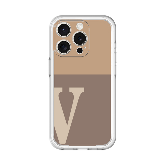 Slim Protection Premium Case［ オリジナル - initial two tone - V brown ］
