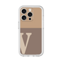 Slim Protection Premium Case［ オリジナル - initial two tone - V brown ］