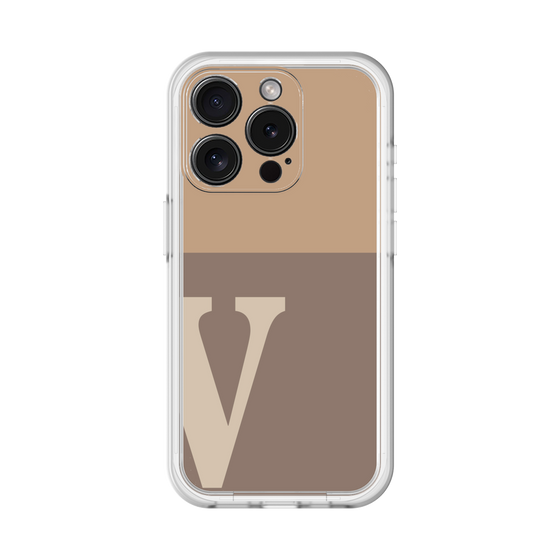 Slim Protection Premium Case［ オリジナル - initial two tone - V brown ］