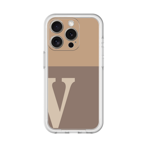Slim Protection Premium Case［ オリジナル - initial two tone - V brown ］