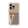 Slim Protection Premium Case［ オリジナル - initial two tone - V brown ］