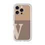 Slim Protection Premium Case［ オリジナル - initial two tone - V brown ］
