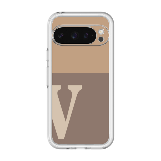 Slim Protection Premium Case［ オリジナル - initial two tone - V brown ］