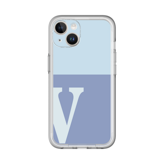 Slim Protection Premium Case［ オリジナル - initial two tone - V blue ］