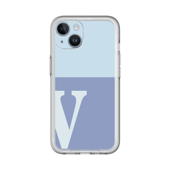 Slim Protection Premium Case［ オリジナル - initial two tone - V blue ］