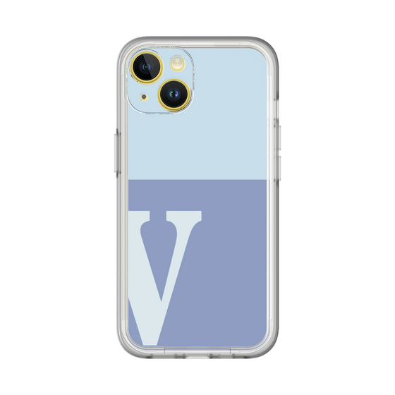 Slim Protection Premium Case［ オリジナル - initial two tone - V blue ］