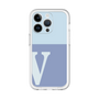 Slim Protection Premium Case［ オリジナル - initial two tone - V blue ］