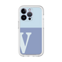 Slim Protection Premium Case［ オリジナル - initial two tone - V blue ］
