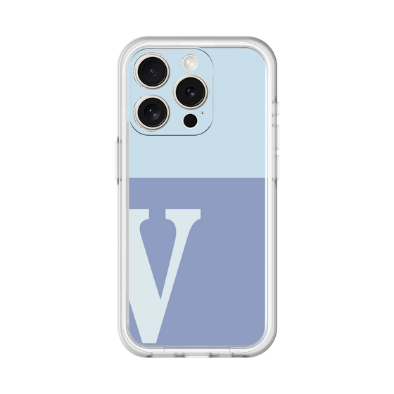 Slim Protection Premium Case［ オリジナル - initial two tone - V blue ］