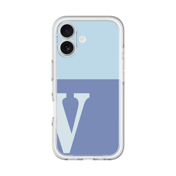 Slim Protection Premium Case［ オリジナル - initial two tone - V blue ］