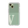 Slim Protection Premium Case［ オリジナル - initial two tone - V green ］