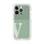 Slim Protection Premium Case［ オリジナル - initial two tone - V green ］