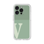 Slim Protection Premium Case［ オリジナル - initial two tone - V green ］