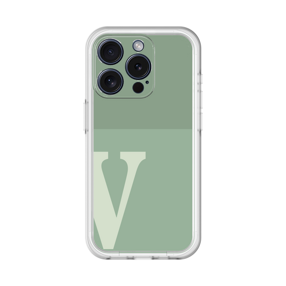 Slim Protection Premium Case［ オリジナル - initial two tone - V green ］