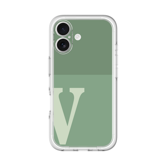 Slim Protection Premium Case［ オリジナル - initial two tone - V green ］