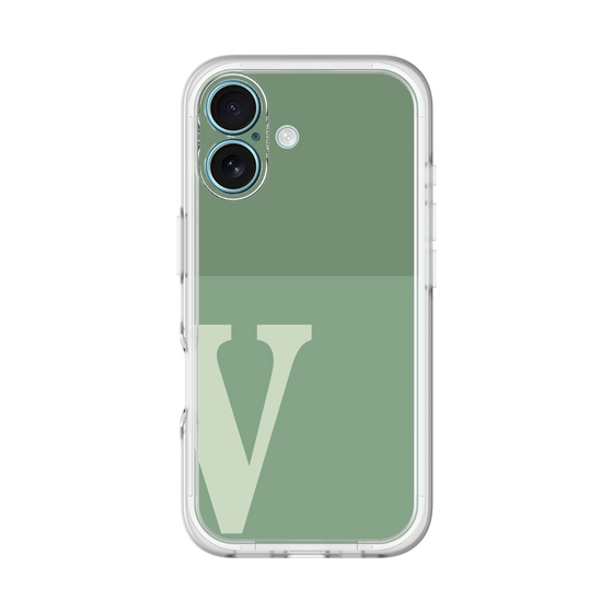 Slim Protection Premium Case［ オリジナル - initial two tone - V green ］