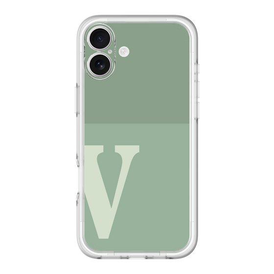 Slim Protection Premium Case［ オリジナル - initial two tone - V green ］