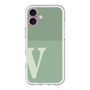 Slim Protection Premium Case［ オリジナル - initial two tone - V green ］