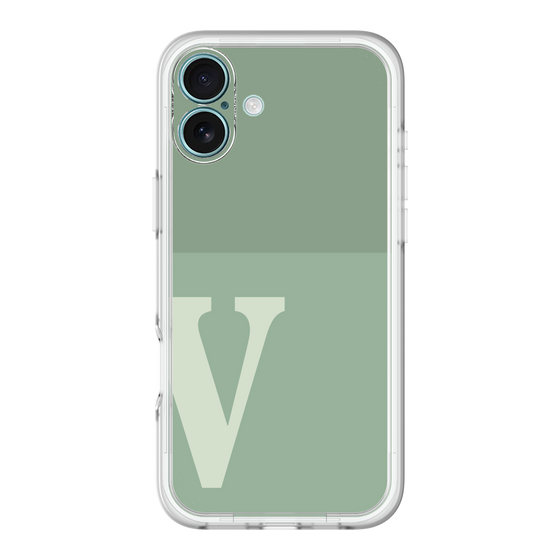 Slim Protection Premium Case［ オリジナル - initial two tone - V green ］