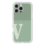 Slim Protection Premium Case［ オリジナル - initial two tone - V green ］