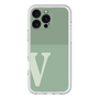 Slim Protection Premium Case［ オリジナル - initial two tone - V green ］